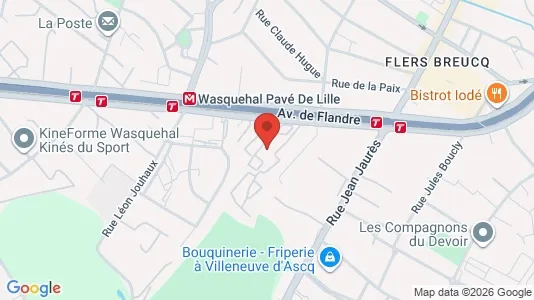 Apartments for rent i Lille - kort over placeringen
