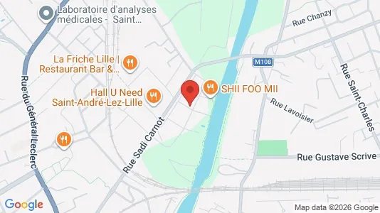 Apartments for rent i Lille - kort over placeringen