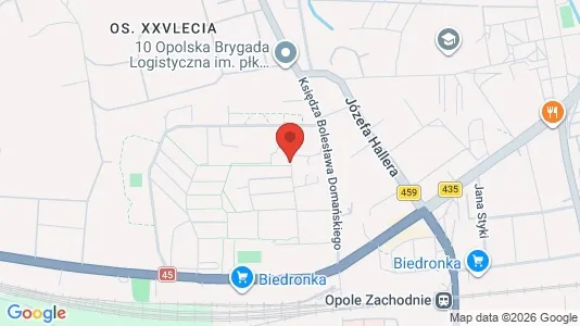 Apartments for rent i Opole - kort over placeringen