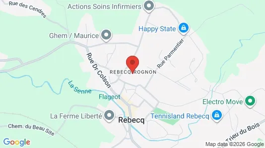 Apartments for rent i Rebecq - kort over placeringen