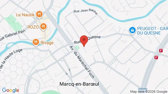 Apartments for rent i Lille - kort over placeringen