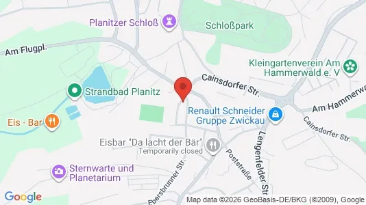 Apartments for rent i Zwickau - kort over placeringen