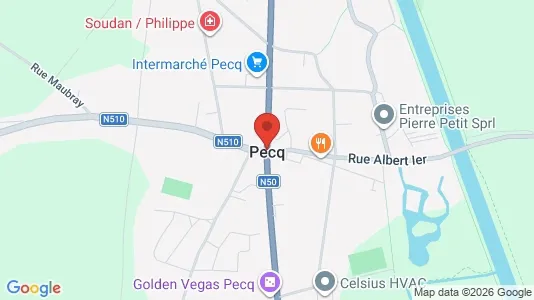 Apartments for rent i Pecq - kort over placeringen