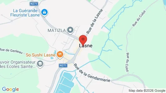 Apartments for rent i Lasne - kort over placeringen