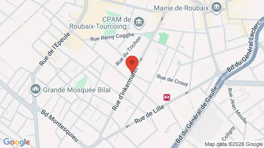 Apartments for rent i Lille - kort over placeringen