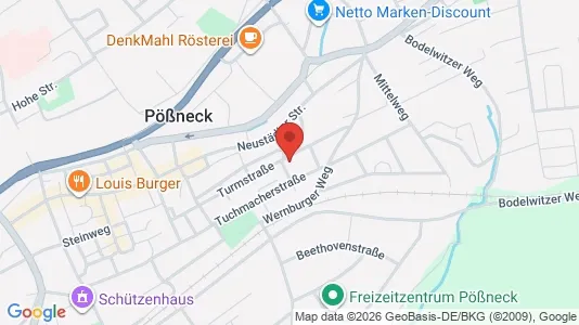 Apartments for rent i Saale-Orla-Kreis - kort over placeringen
