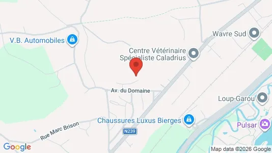 Apartments for rent i Waver - kort over placeringen