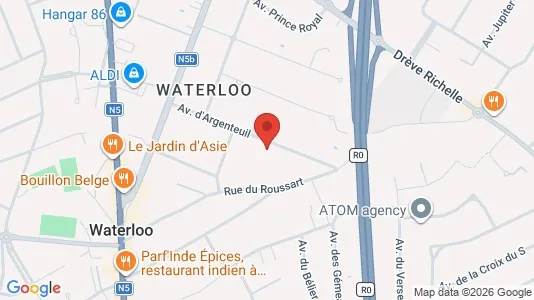 Apartments for rent i Waterloo - kort over placeringen