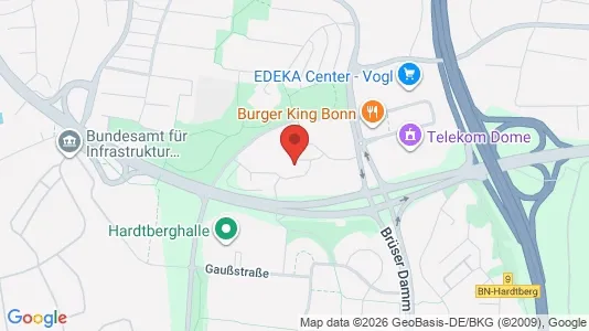 Apartments for rent i Bonn - kort over placeringen