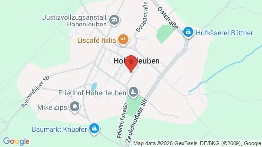 Apartments for rent i Greiz - kort over placeringen
