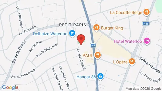 Apartments for rent i Waterloo - kort over placeringen