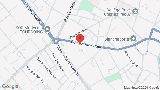 Apartments for rent i Lille - kort over placeringen