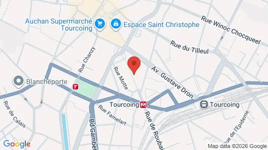 Apartments for rent i Lille - kort over placeringen
