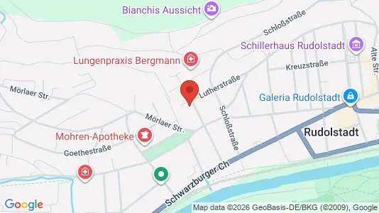 Apartments for rent i Saalfeld-Rudolstadt - kort over placeringen