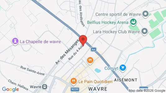 Apartments for rent i Waver - kort over placeringen
