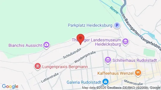 Apartments for rent i Saalfeld-Rudolstadt - kort over placeringen