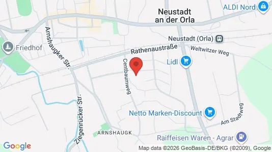 Apartments for rent i Saale-Orla-Kreis - kort over placeringen