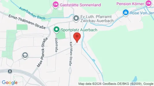 Apartments for rent i Zwickau - kort over placeringen