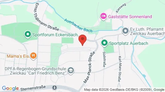 Apartments for rent i Zwickau - kort over placeringen