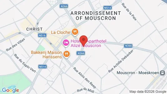Apartments for rent i Moeskroen - kort over placeringen