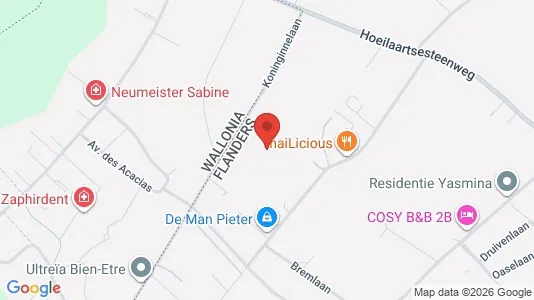 Apartments for rent i Terhulpen - kort over placeringen