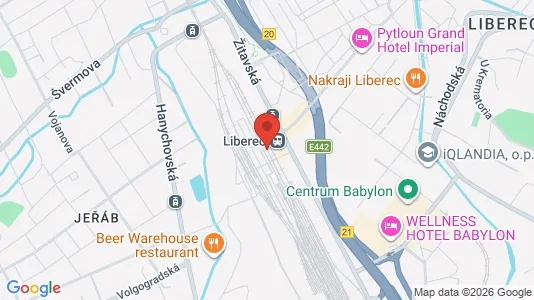 Apartments for rent i Liberec - kort over placeringen