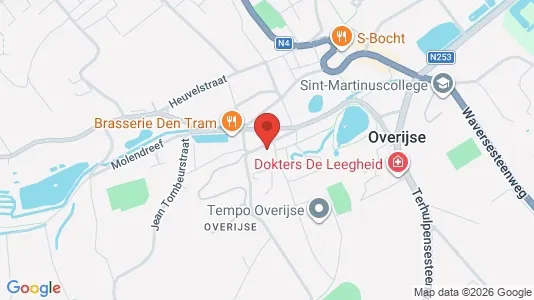 Apartments for rent i Overijse - kort over placeringen