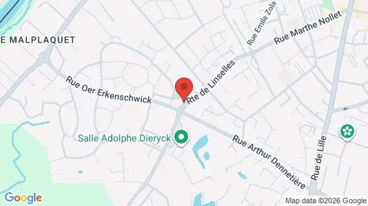 Apartments for rent i Lille - kort over placeringen