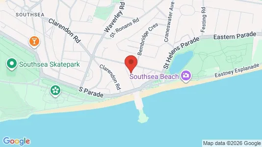 Apartments for rent i Southsea - Hampshire - kort over placeringen