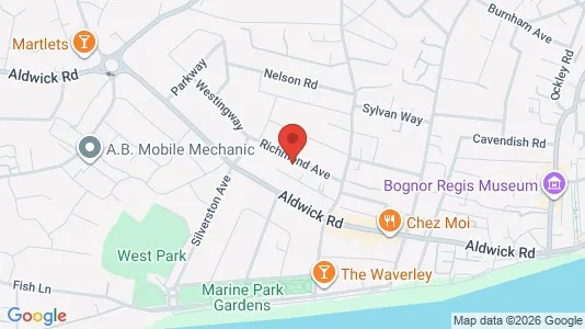 Apartments for rent i Bognor Regis - West Sussex - kort over placeringen