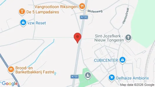 Apartments for rent i Tongeren - kort over placeringen