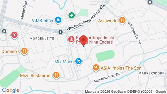 Apartments for rent i Chemnitz - kort over placeringen