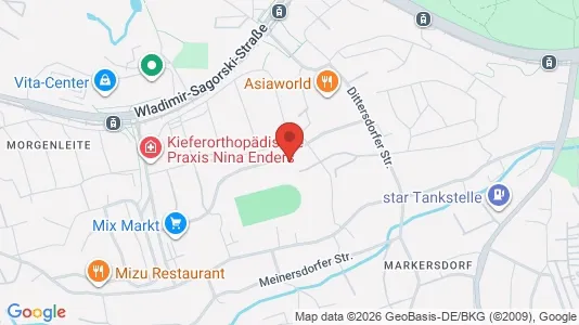 Apartments for rent i Chemnitz - kort over placeringen