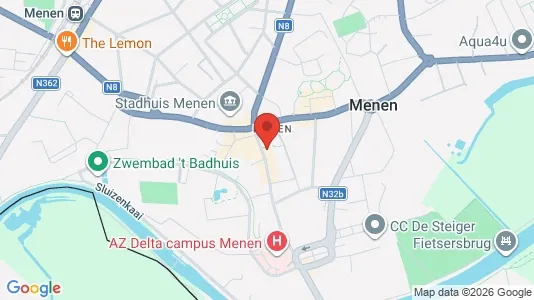 Apartments for rent i Menen - kort over placeringen