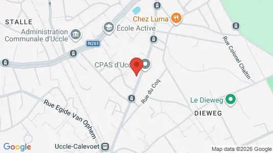 Apartments for rent i Brussels Ukkel - kort over placeringen