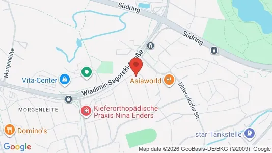 Apartments for rent i Chemnitz - kort over placeringen