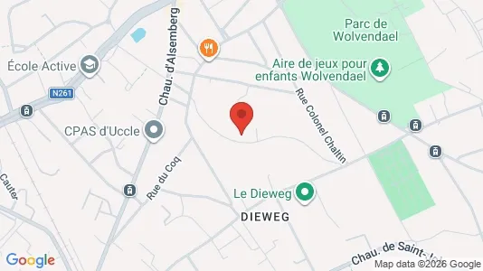 Apartments for rent i Brussels Ukkel - kort over placeringen