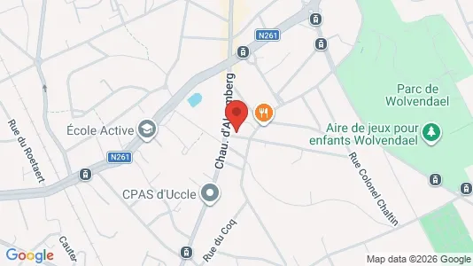 Apartments for rent i Brussels Ukkel - kort over placeringen