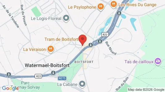Apartments for rent i Brussels Watermaal-Bosvoorde - kort over placeringen