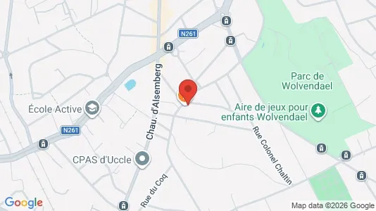 Apartments for rent i Brussels Ukkel - kort over placeringen