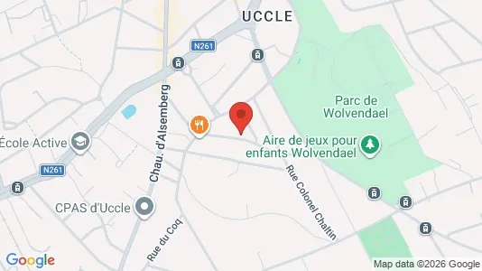 Apartments for rent i Brussels Ukkel - kort over placeringen