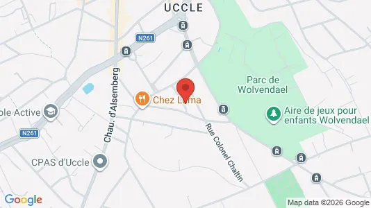 Apartments for rent i Brussels Ukkel - kort over placeringen