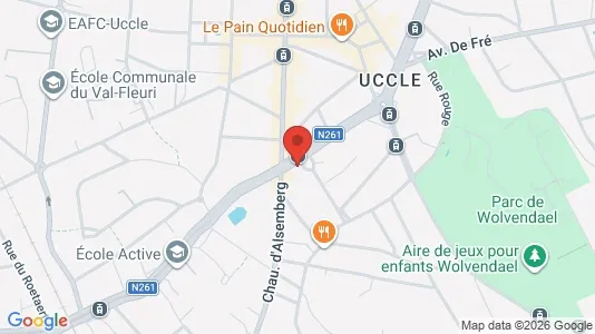 Apartments for rent i Brussels Ukkel - kort over placeringen