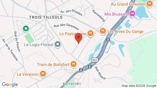 Apartments for rent i Brussels Watermaal-Bosvoorde - kort over placeringen