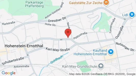Apartments for rent i Zwickau - kort over placeringen