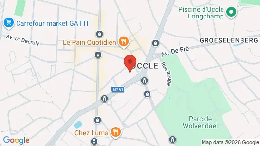Apartments for rent i Brussels Ukkel - kort over placeringen