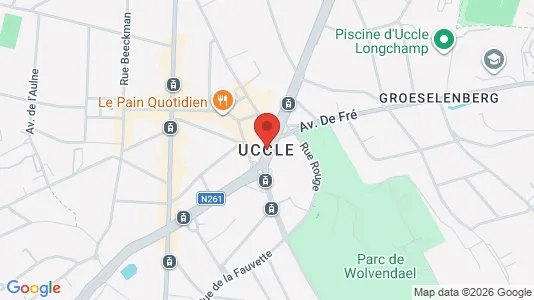 Apartments for rent i Brussels Ukkel - kort over placeringen
