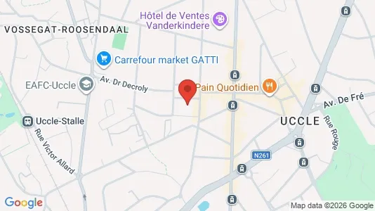 Apartments for rent i Brussels Ukkel - kort over placeringen