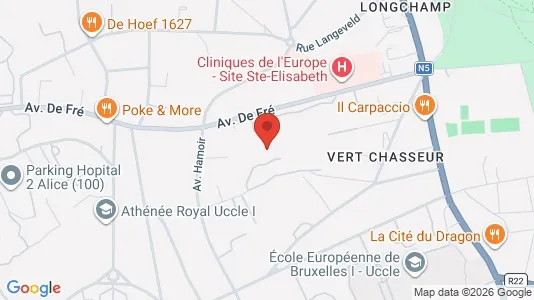 Apartments for rent i Brussels Ukkel - kort over placeringen