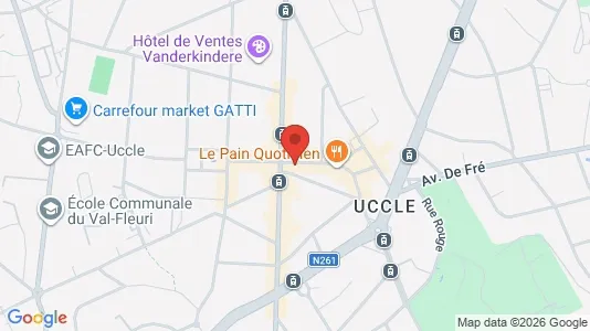 Apartments for rent i Brussels Ukkel - kort over placeringen